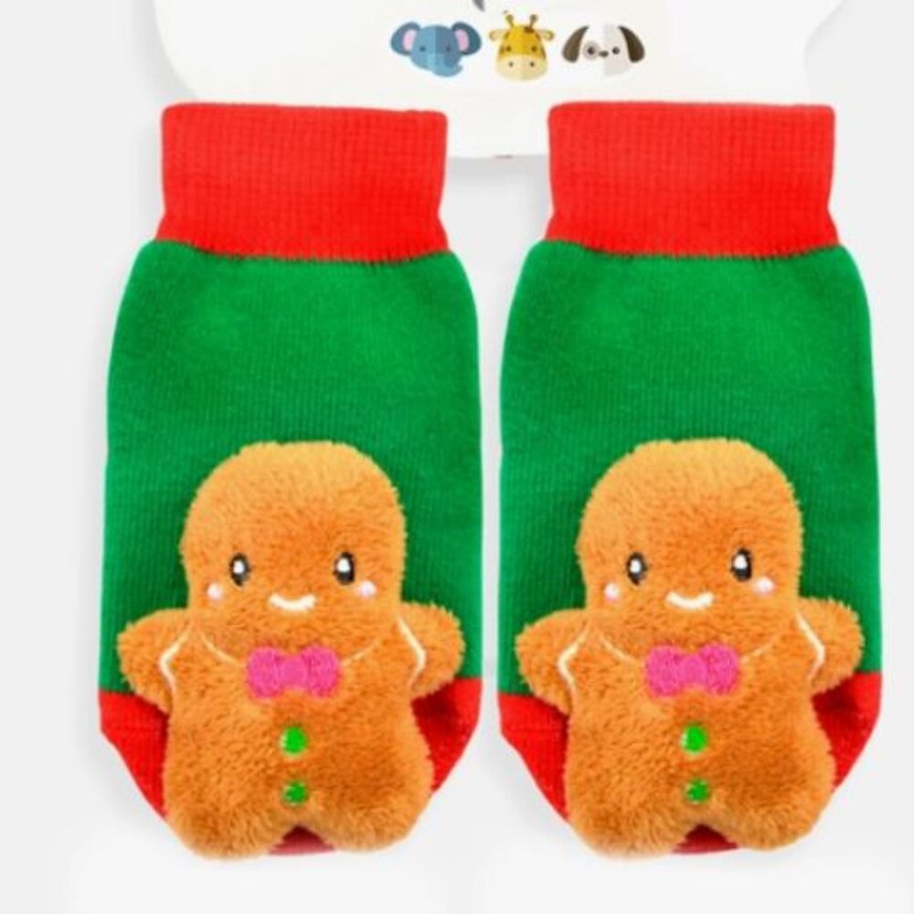 Gingerbread Rattle Socks New - Picture 2 of 2
